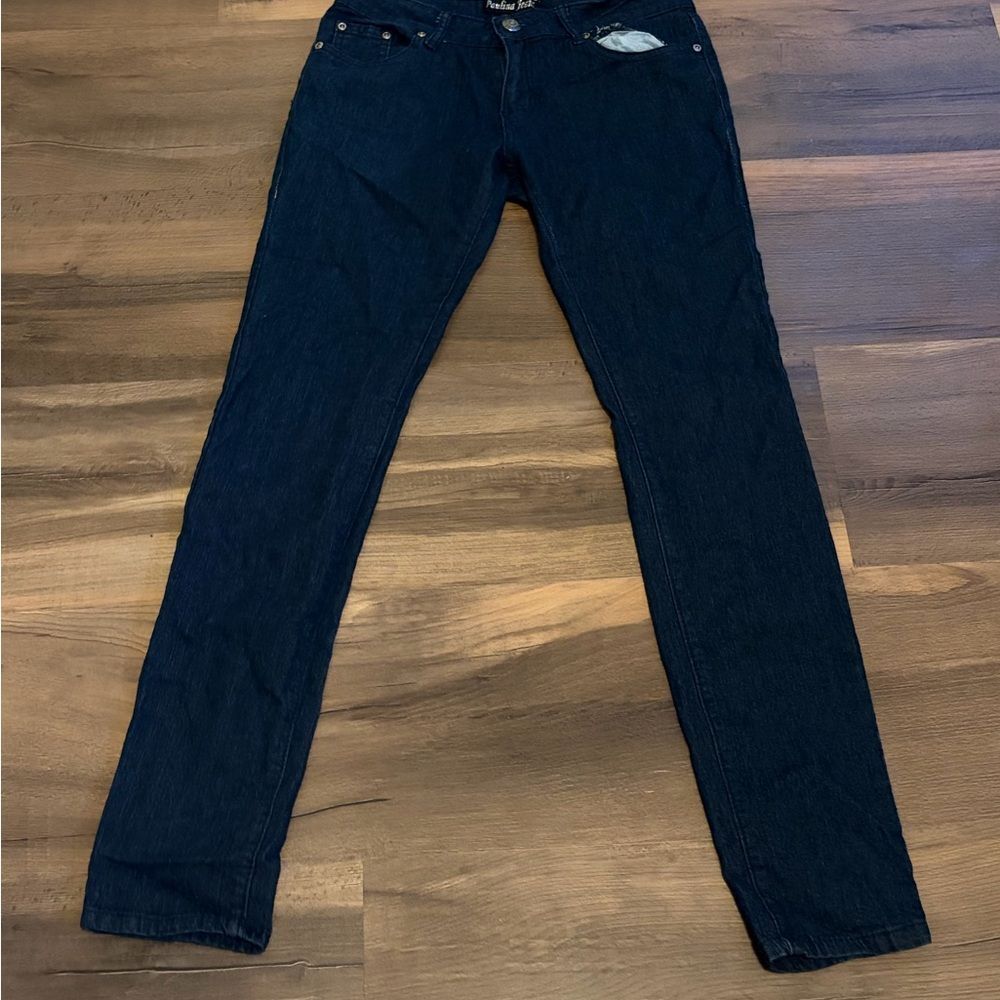 Womens Paulina Jeans Deep Indigo Denim Size 9